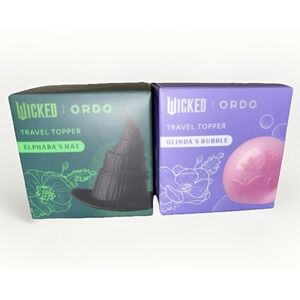 Ordo x Wicked Elphaba & Glinda Sonic Lite‎ Toothbrush Toppers - PAIR (NIB)